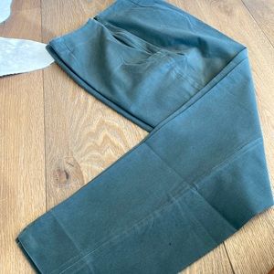 Forest Green Piazza Sempione Audrey Capri slacks